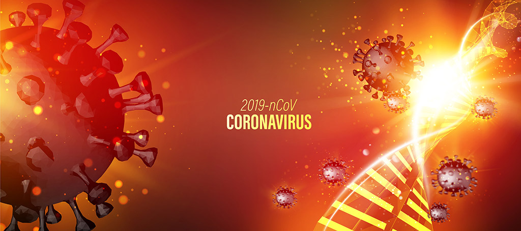Montaje de coronavirus