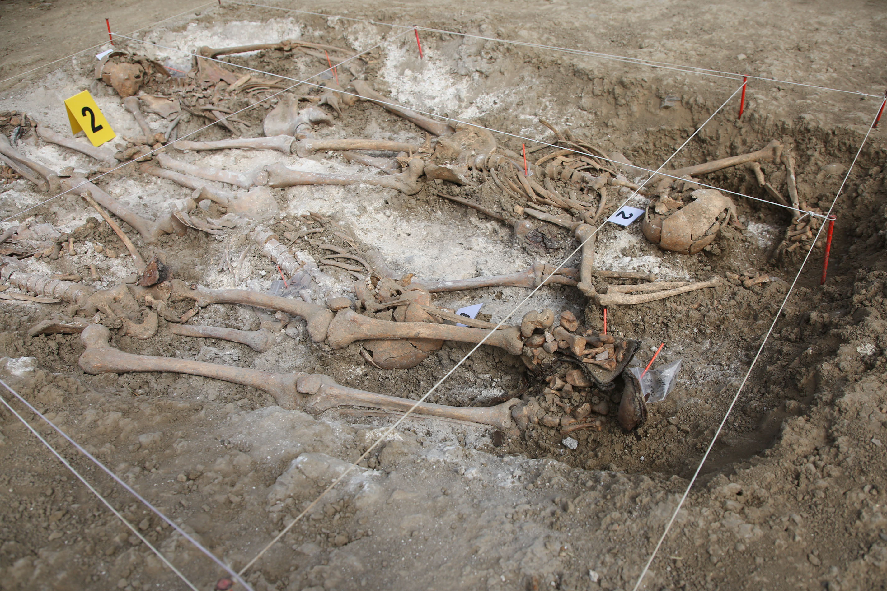 Imagen de la exhumación en Paternáin.