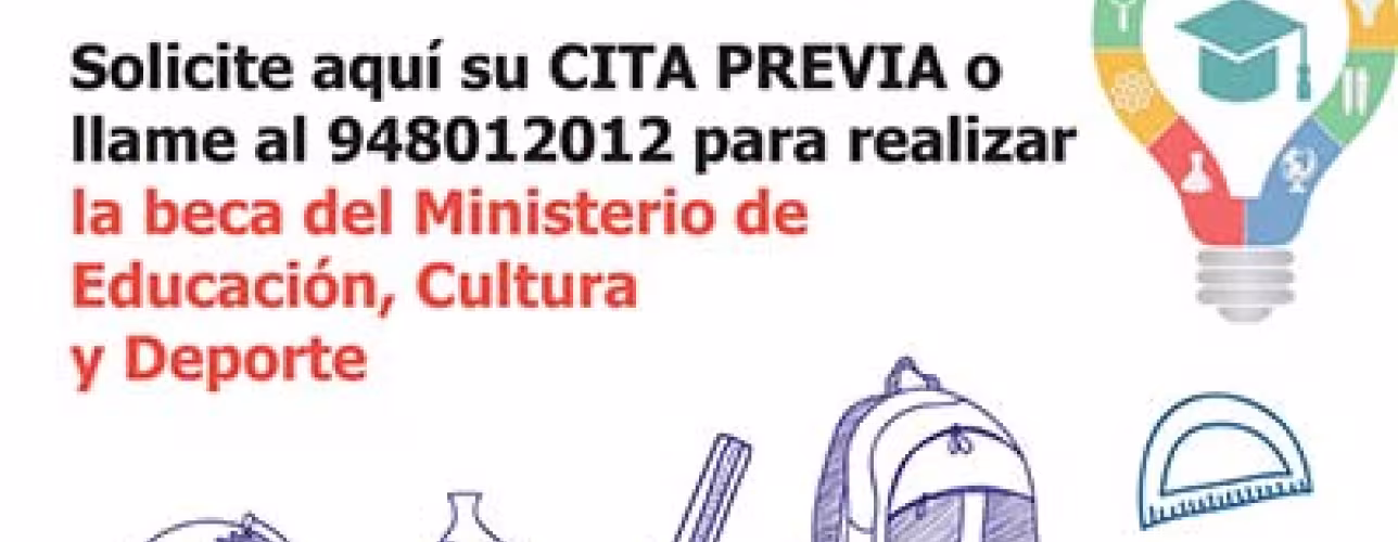 La Oficina de Atención Ciudadana de Tudela informa sobre las convocatorias de becas educativas que se abren hoy