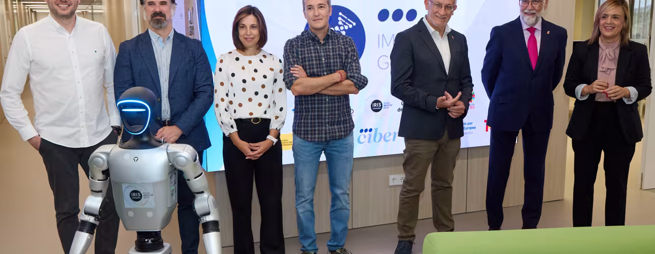 De izquierda a derecha, Gonzalo Rodríguez, Javier Gómez Arrue, Agurtzane Martínez, Luis Campos, Felix Taberna, Fernando Domínguez y Alicia Echeverría