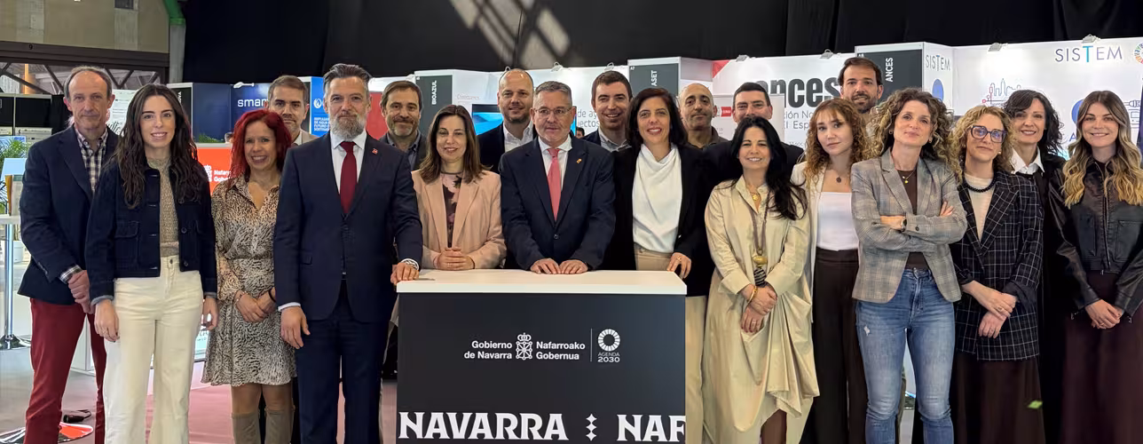 El consejero García junto a la delegación navarra en el Foro Europeo Transfiere